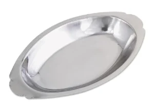 Sale Plat à gratin ovale de 12 oz en acier inoxydable Vaisselle De Service