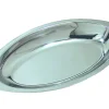 Fashion Plat à gratin ovale de 15 oz en acier inoxydable Vaisselle De Service