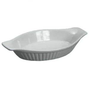 Clearance Plat à lasagne de 15 oz en céramique blanche Vaisselle De Service
