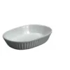 New Plat à pâté ovale de 7 oz en céramique blanc Vaisselle De Service