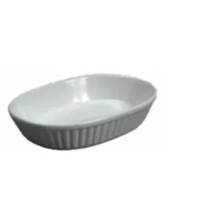 New Plat à pâté ovale de 7 oz en céramique blanc Vaisselle De Service
