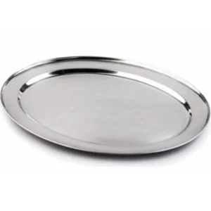 Clearance Plat ovale de 17.75" x 11.5" en acier inoxydable Vaisselle De Service