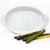 New Plat ovale de 16" x 9.6" Taos - Blanc Vaisselle De Service