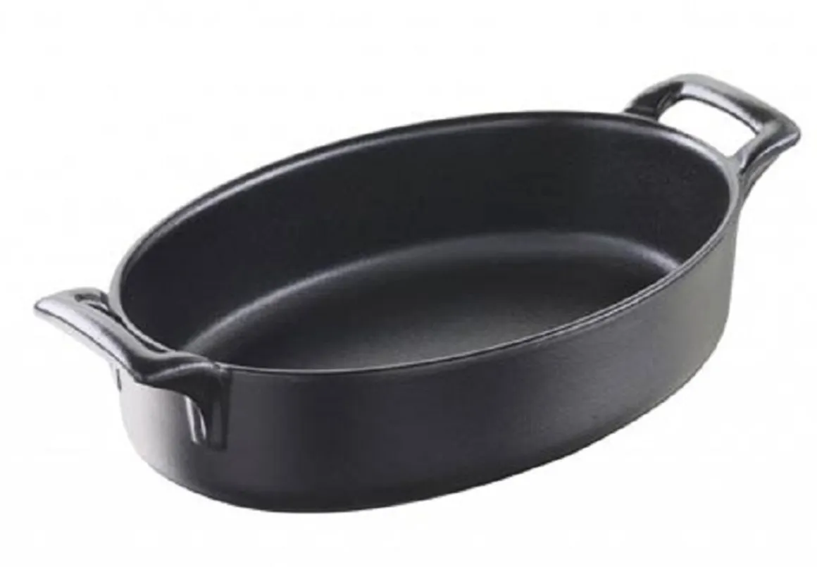plat_ovale_profond_de__oz_0.webp New Plat ovale profond de 14 oz noir Belle Cuisine - 4 par boite Vaisselle De Service