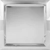 Discount Plateau de service carré de 15.75" en acier inoxydable Vaisselle