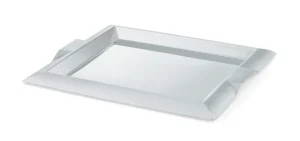 Fashion Plateau de service carré de 11.75" en acier inoxydable - 3 par boite Vaisselle