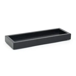 Clearance Plateau de service de 10" x 3.5" en bambou Bali - Noir Vaisselle