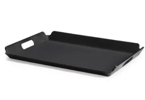 Clearance Plateau de service de 15.25" x 21.25" avec rebord à poignées - Noir - 12 par boite Articles De Service