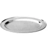 Hot Plateau de service ovale de 24" x 16 5/8" en acier inoxydable Vaisselle
