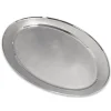 Clearance Plateau de service ovale de 26" x 19" en acier inoxydable Vaisselle