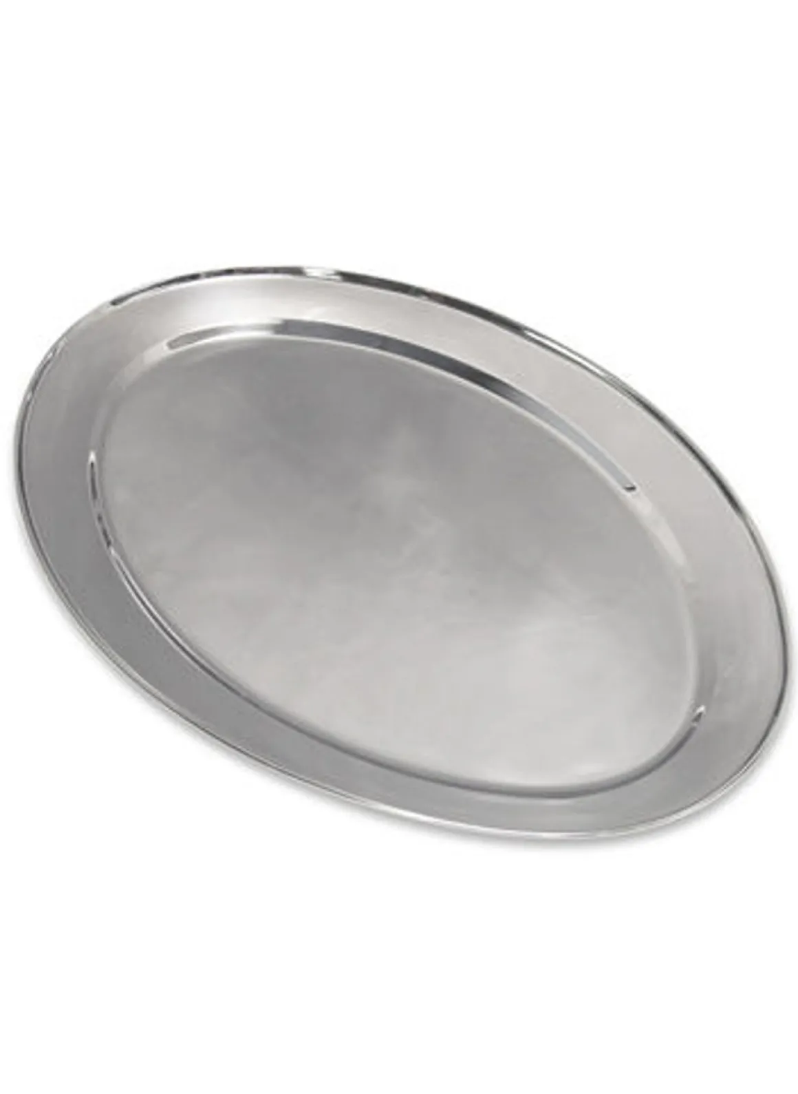 plateau_de_service_ovale__0-5.webp Clearance Plateau de service ovale de 26" x 19" en acier inoxydable Vaisselle