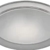 Online Plateau de service ovale de 11 5/8" x 8.75" en acier inoxydable Vaisselle