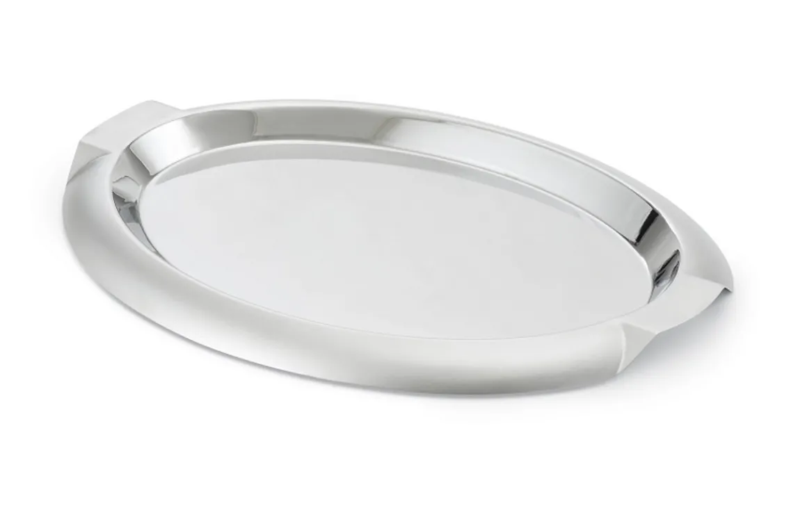 plateau_de_service_ovale__0.webp Online Plateau de service ovale de 21 1/8" x 15.5" en acier inoxydable Vaisselle