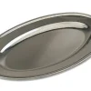Outlet Plateau ovale de 15.5" x 10 7/16" en acier inoxydable Vaisselle