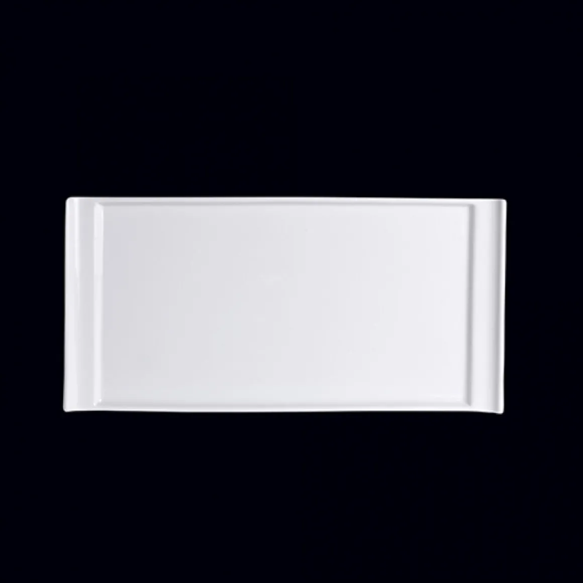 plateau_rectangulaire_de__0-11.webp Discount Plateau rectangulaire de 8" x 3 7/8" Pub par Varick - Blanc - 12 par boite Vaisselle