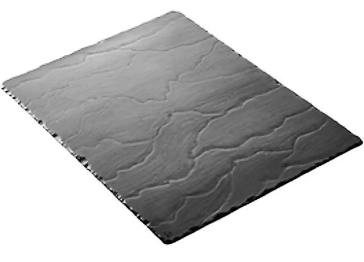 plateau_rectangulaire_de__0-15.webp Online Plateau rectangulaire de 15.75" x 11.75" Basalt - Noir - 2 par boite Vaisselle