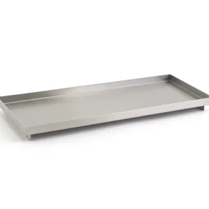 Online Plateau rectangulaire sur pied de 12.25" x 4.75" x 1" en acier inoxydable - 6 par boite Vaisselle