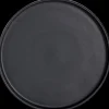Clearance Plateau rond empilable de 10 5/8" Crete par Anfora - Matte Black - 12 par boite Vaisselle