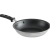 Outlet Poêle à frire antiadhésive de 8" en acier inoxydable triple épaisseur avec revêtement CeramiGuard II et poignée en silicone noir Tribute Batterie De Cuisine
