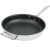 Fashion Poêle à frire antiadhésive de 12.5" en acier inoxydable avec revêtement CeramiGuard II Intrigue Batterie De Cuisine
