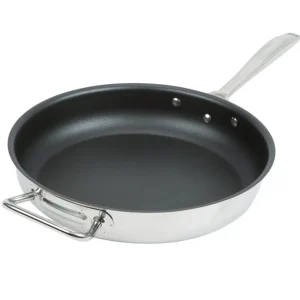 Fashion Poêle à frire antiadhésive de 12.5" en acier inoxydable avec revêtement CeramiGuard II Intrigue Batterie De Cuisine
