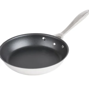 Hot Poêle à frire antiadhésive de 9 3/8" en acier inoxydable avec revêtement CeramiGuard II Intrigue Batterie De Cuisine