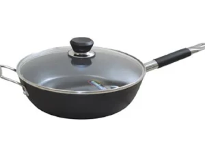 New Poêle à frire antiadhésive de 12 5/8" avec couvercle en verre Batterie De Cuisine