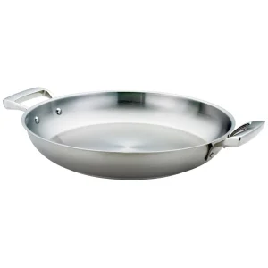 Outlet Poêle à paëlla de 9.5" en acier inoxydable Thermalloy Batterie De Cuisine