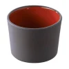 Clearance Pot à tapas de 3.25" (5.25 oz) Solid - Noir et rouge - 6 par boite Vaisselle De Service