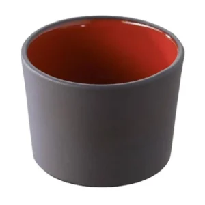 Clearance Pot à tapas de 3.25" (5.25 oz) Solid - Noir et rouge - 6 par boite Vaisselle De Service