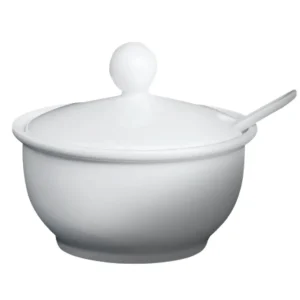 New Pot pour chili avec cuillère de 4 oz Imperial White - 48 par boite Vaisselle De Service