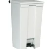 Fashion Poubelle à pédale de 23 gallons - Blanche Poubelles Et Bac De Recyclage