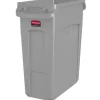 Clearance Poubelle Slim Jim ventilée de 16 gallons - Grise Poubelles Et Bac De Recyclage
