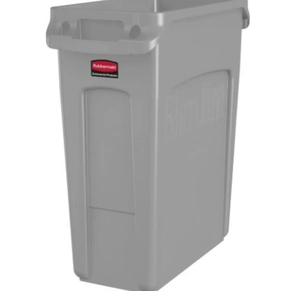 poubelle_slim_jim_ventile_0.webp Clearance Poubelle Slim Jim ventilée de 16 gallons - Grise Poubelles Et Bac De Recyclage