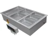 Outlet Puit chauffant encastrable à 3 bacs avec drain de 1" - 240 Volts Réchauds Et Maintiens