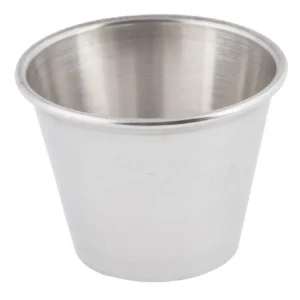 Sale Ramequin à sauce de 2.5 oz en acier inoxydable - 12 par boite Vaisselle De Service