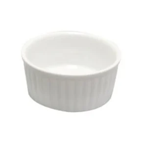 Fashion Ramequin de 3 oz en céramique blanche - 24 par boîte Vaisselle De Service
