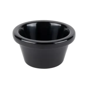 Clearance Ramequin lisse de 3 oz en mélamine noire Vaisselle De Service