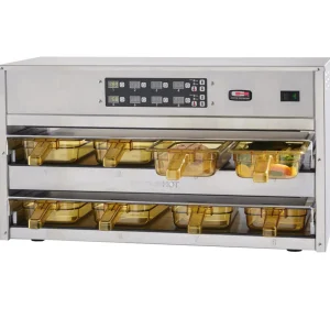 Sale Réchaud de comptoir 2 étages pour 8 pannes 1/3 - 120V Réchauds Et Maintiens