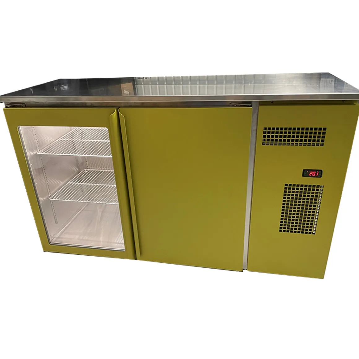 rfrigrateur_de_bar_back_b_0-2.webp Online Réfrigérateur de bar (Back bar) de 62" à 2 portes (1 pleine, 1 vitrée) Angelik - Jaune Réfrigérateurs De Bar