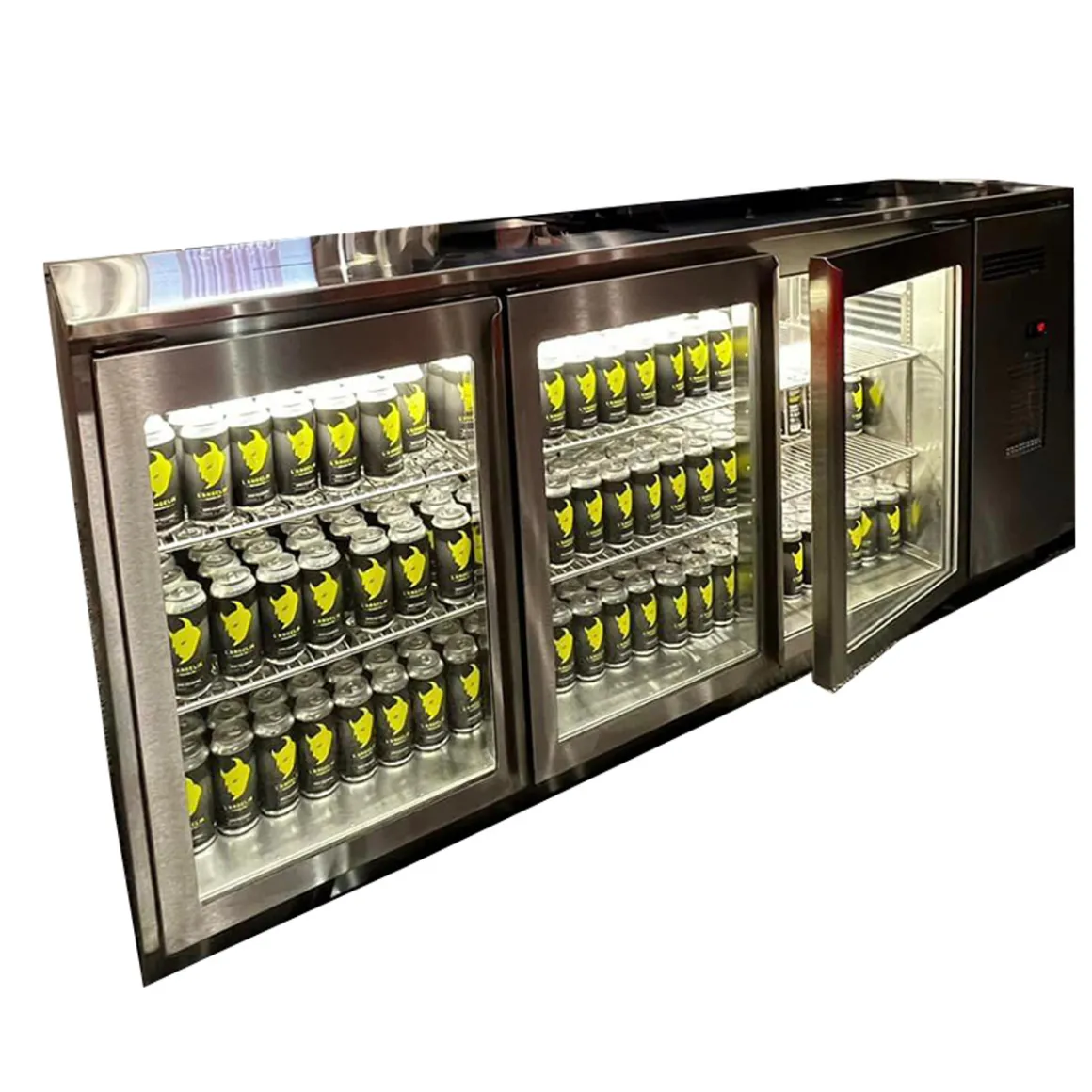 rfrigrateur_de_bar_back_b_0.webp Sale Réfrigérateur de bar (Back bar) de 85" à 3 portes vitrées (pass-through) Réfrigérateurs De Bar