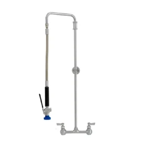 Hot Robinet à douche murale de 8" Ultra Spray - Sortie double Robinetterie Commerciale