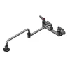 Hot Robinet double avec buse de 18" - Bec pivotant Robinetterie Commerciale