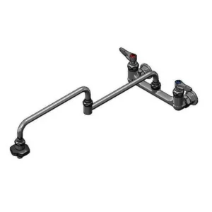 Hot Robinet double avec buse de 18" - Bec pivotant Robinetterie Commerciale