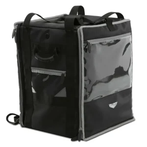 Clearance Sac de livraison tour avec support de 18" x 17" x 22" avec coussin chauffant de 120v batterie 12V Séries 5 - Noir Sac De Livraison