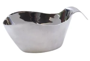 Clearance Saucier bateau empilable de 3 oz en acier inoxydable Vaisselle De Service