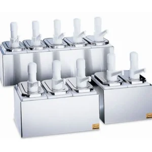 Sale Service de 5 pompes à condiments 1.89L avec pompe 7500 Accessoires Et Distributeurs Pour Condiments