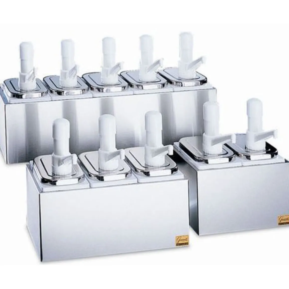 service_de__pompes___cond_0.webp Sale Service de 5 pompes à condiments 1.89L avec pompe 7500 Accessoires Et Distributeurs Pour Condiments