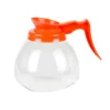 Hot Silex à café de 60 oz sans logo avec poignée - Orange - 3 par boite Service Des Breuvages
