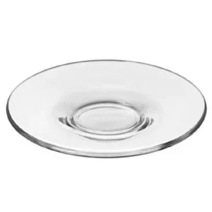 Clearance Soucoupe de 4 5/8" en verre pour espresso - 12 par boite Vaisselle